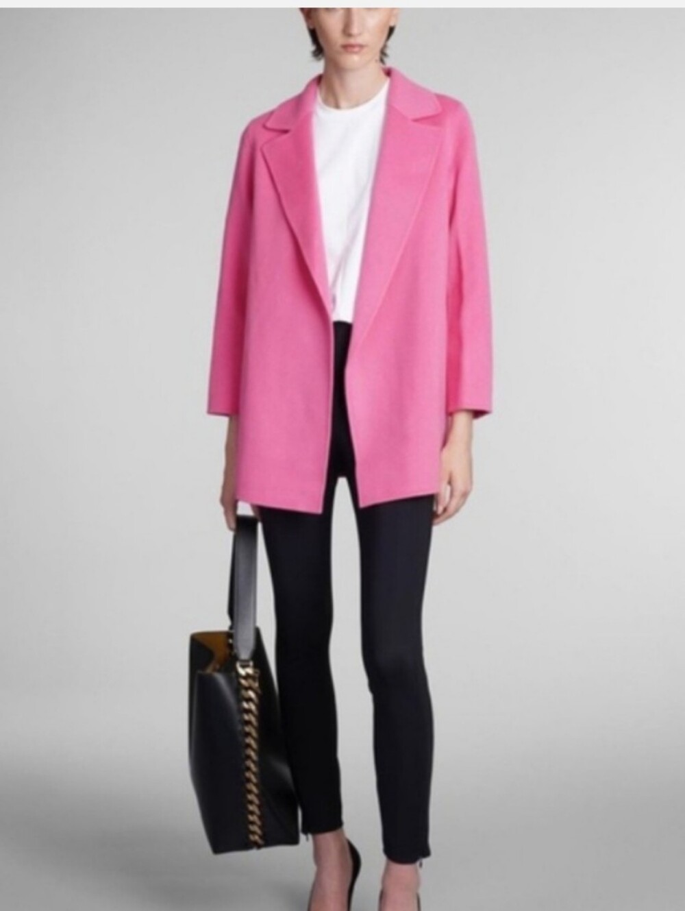 THEORY Clairene Pink Orchid Coat Size P, cashmere/ Wool